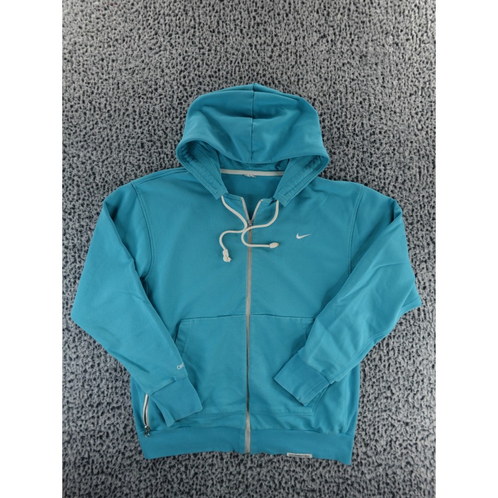 Nike Blue Full Zip Hoodie Athletic Sweatshirt Men's Size Medium DQ5816